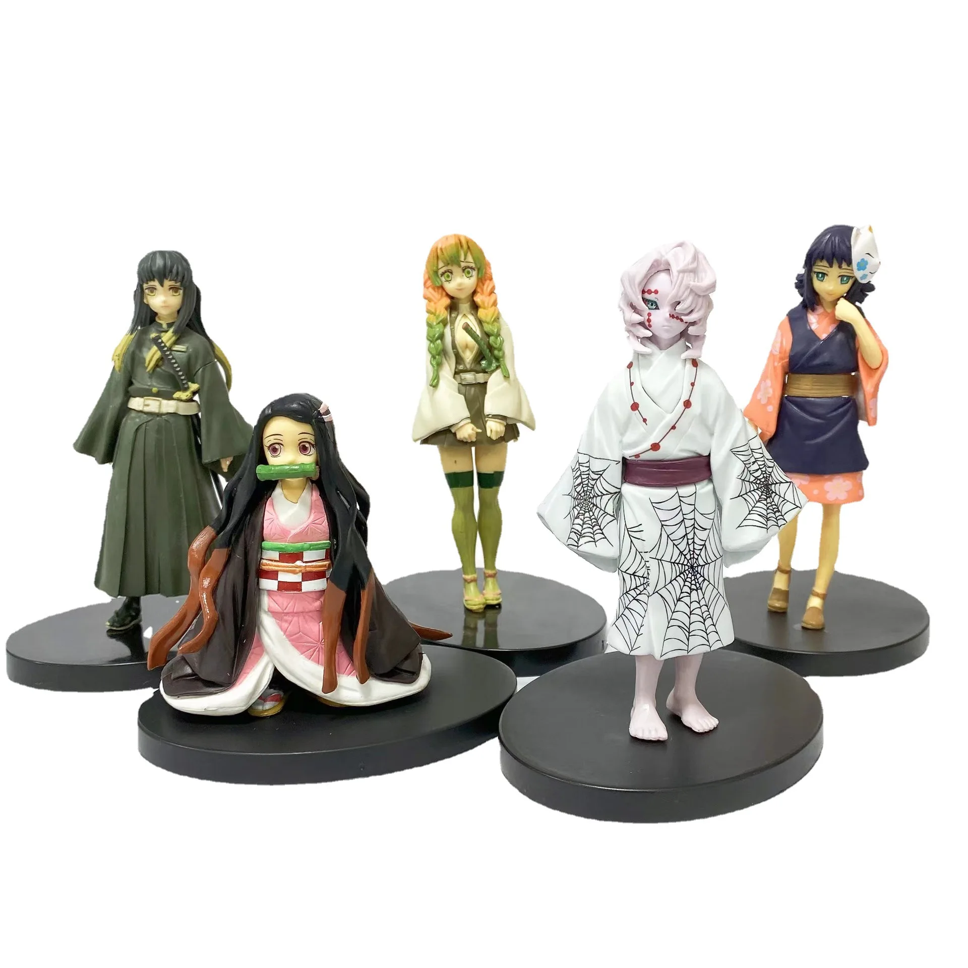 24 Design Japan Anime Figure Toys Demon Slayer Kimetsu no Yaiba Tanjirou Nezuko Statue Cartoon PVC Action Figure Modeling