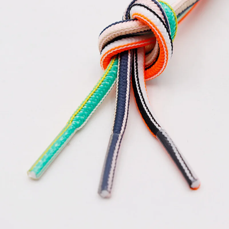 Weiou Multifunction Wholesale Shoe Lace  Multi colors round Hooded Rope High Quality Sneaker Laces darwcords