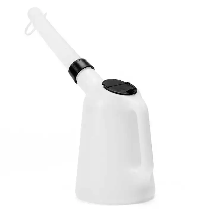 2/3/4/5L Plastic Oil Measuring Jug With Spout Lids Racing Portable Fuel Can For Car Motorcycle
