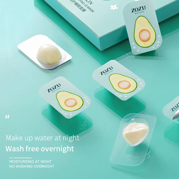 BIOAQUA ZOZU Hot Selling Shea Butter Jelly Facial Mask Hydrating Soothing Repairing Shrink Pores Apply Sleep Facial Mask