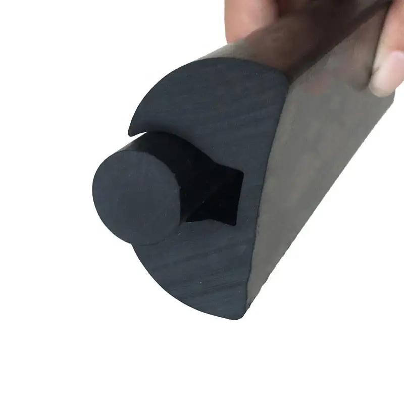 Custom rubber fender trim d type epdm seal