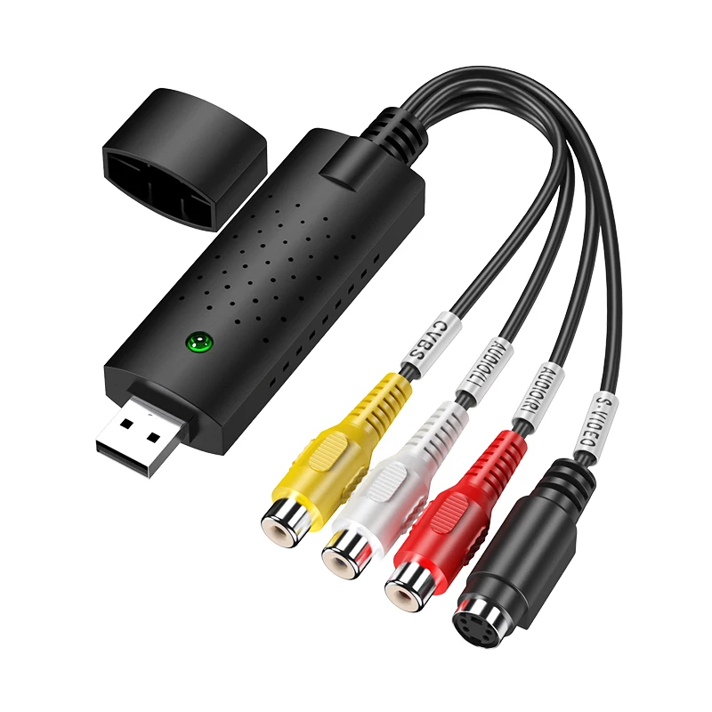USB 2.0 VHS To DVD Converter Analog Video To Digital Format Audio Video DVD VHS Record Capture Card PC adapte