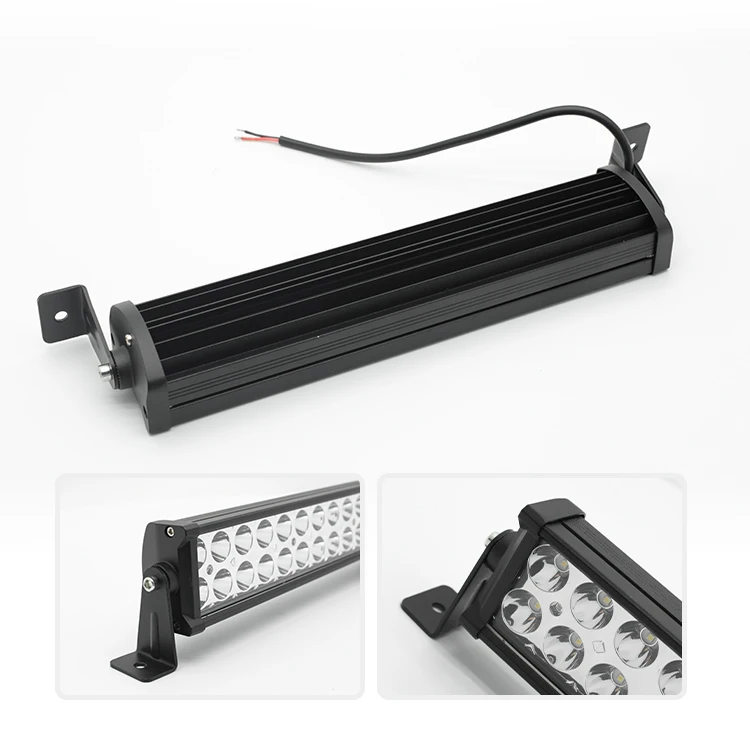 Дешевая двухрядная светодиодная световая балка 72 Вт для автомобиля 24 шт 3030 smd комбинированная светодиодная световая балка