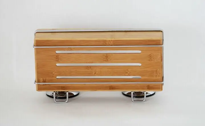 hot selling bamboo soap box bamboo bath display rack