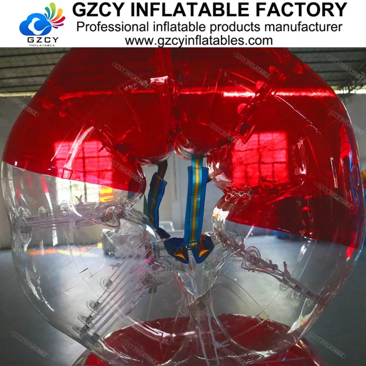 Factory durable futbol burbuja human bubble ball adults body zorb cheap bumper ball inflatable ball