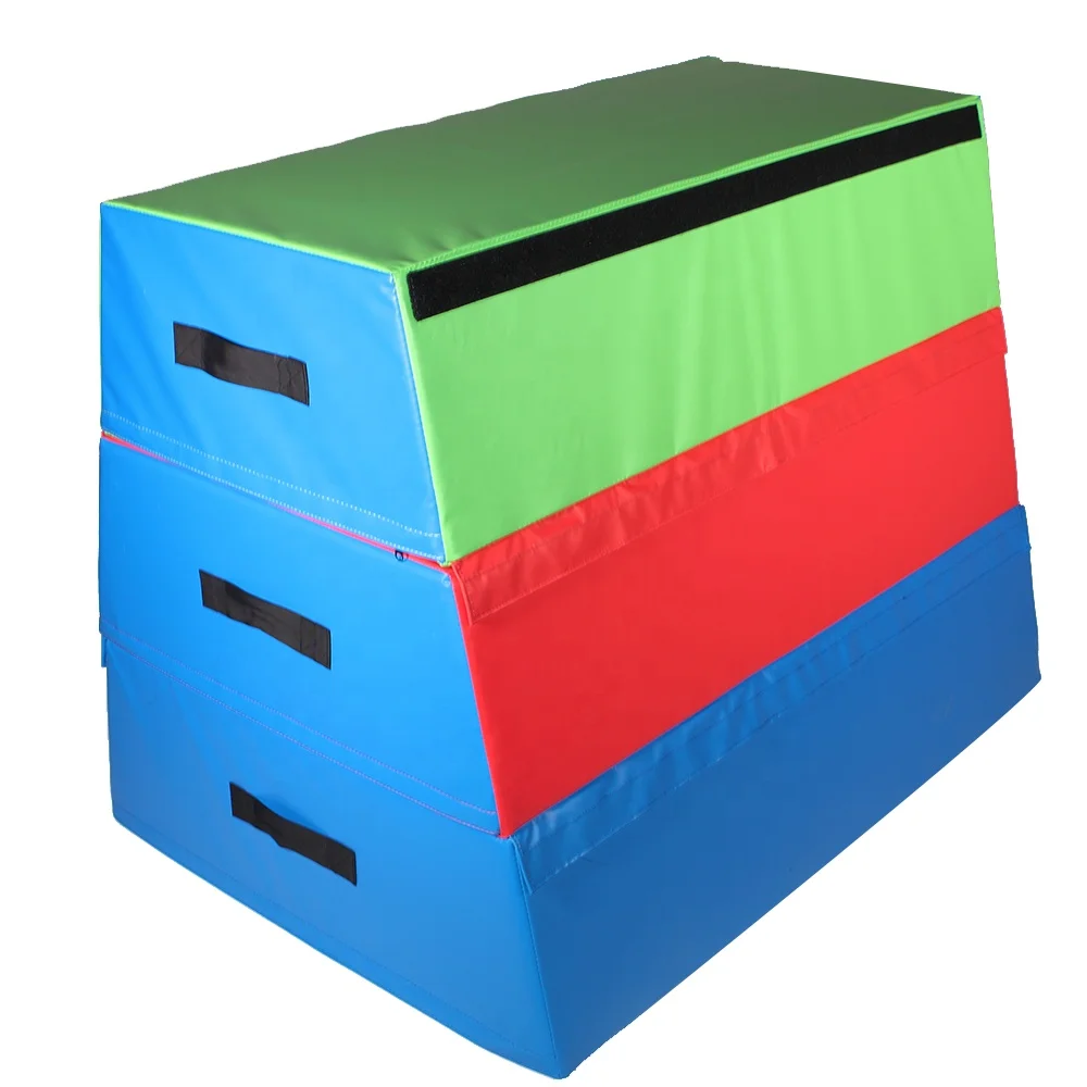 High Quality Customized Logo Children Jumping Vaulting Trapezoid Box Mat