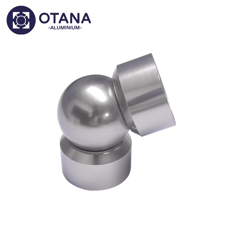 Aluminium handrail connector elbow moving 360 degree turn OH38-1