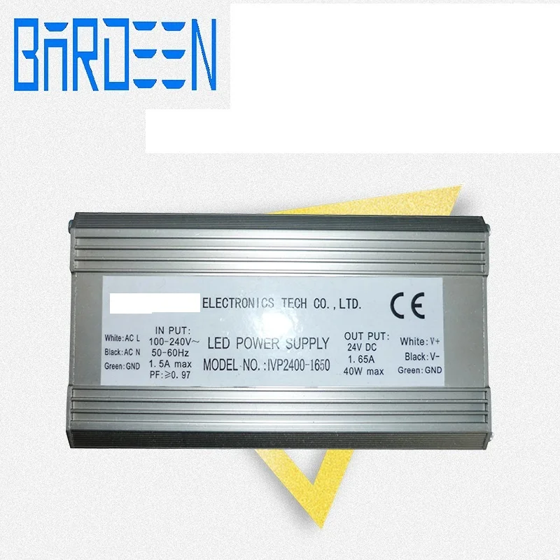 LED driver power supply 24V 1.65A 40W