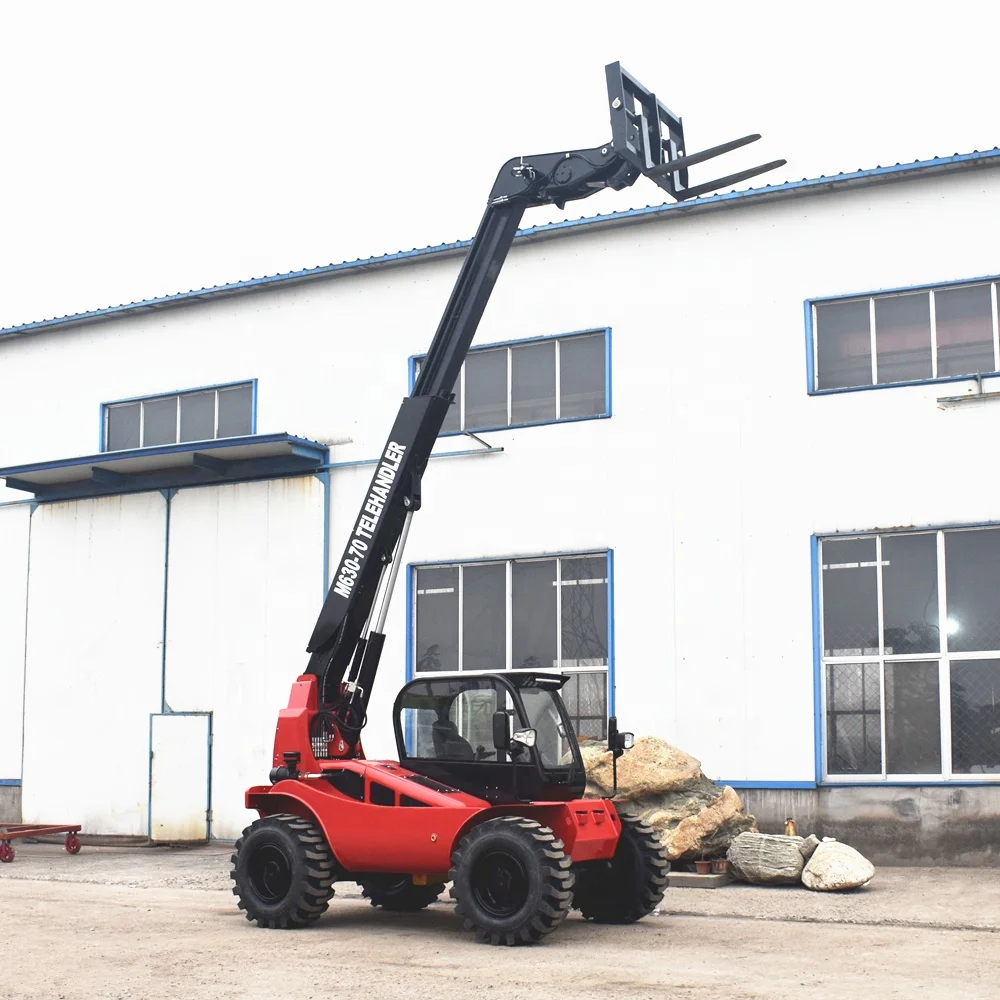 3ton 7 м manitou Телескопический телескопический погрузчик 4x4 телескопическая стрела вилочного погрузчика