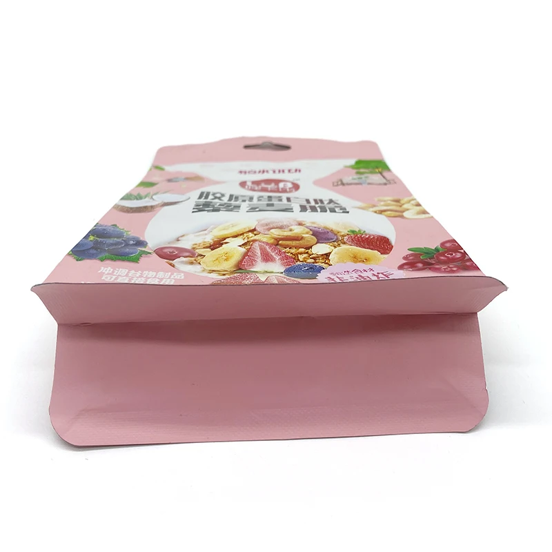 Stock Sales Multi Specification Coffee Bean Pouch Octagonal Sealed Aluminum Bag Customized Zipper Bag Flat Bottom