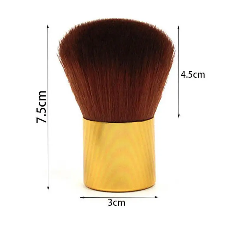 1pc Single Large Powder Blush Kabuki Makeup Brush Big Powder Brush With Bag