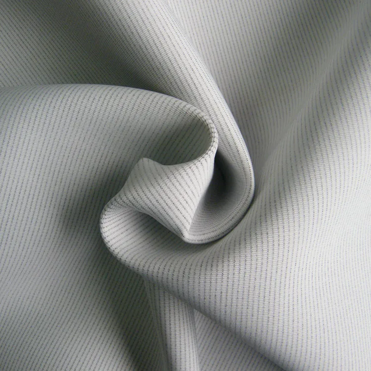 Factory 2*2 Rib Elastic Antistatic Yarn Knit Polyester Esd Fabric Conductive Spandex Stretch Air Layer
