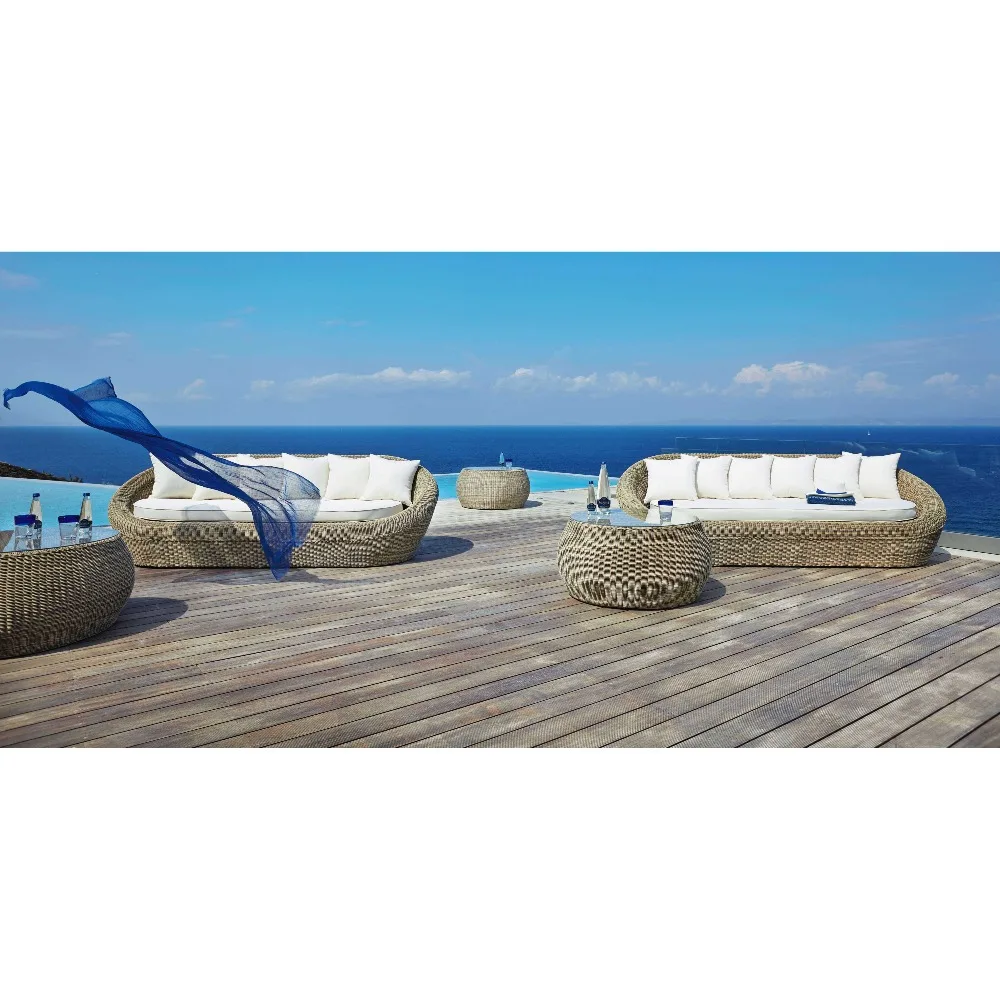 Сад для отдыха под парусом Садовая мебель Bellagio Rattan