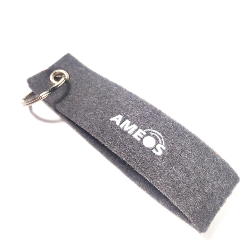 New Designer Exclusive Collection of grey felt keychain Eco Friendly Custom Size Handmade Best Felt Keychain Rings for Sale