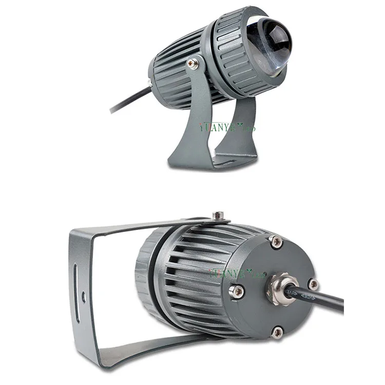 Dc 12V 24V Rgbw Led Spot Light 10W 12W With Built in Dmx512 Black Finish for Garden Decoration