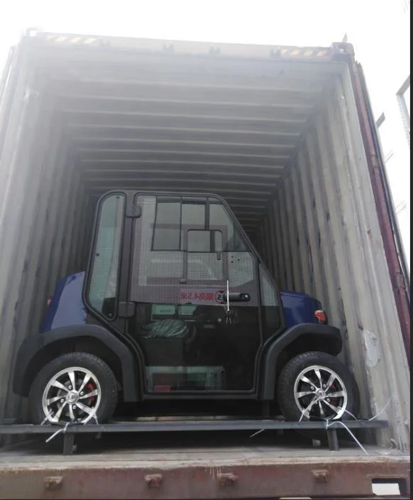 2 seat EEC approved street legal electric golf car with closed cabin and air conditioner cooler and heater Toyota AC controller