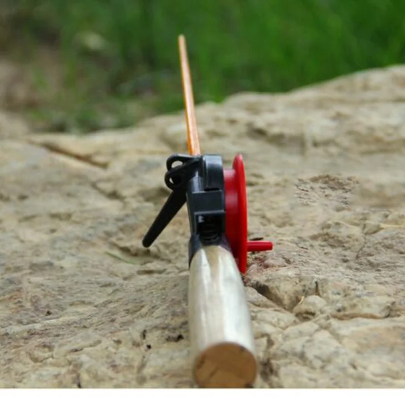 32.5cm Factory Price Spin Ice Fishing Rod Solid fiberglass winter fish rods