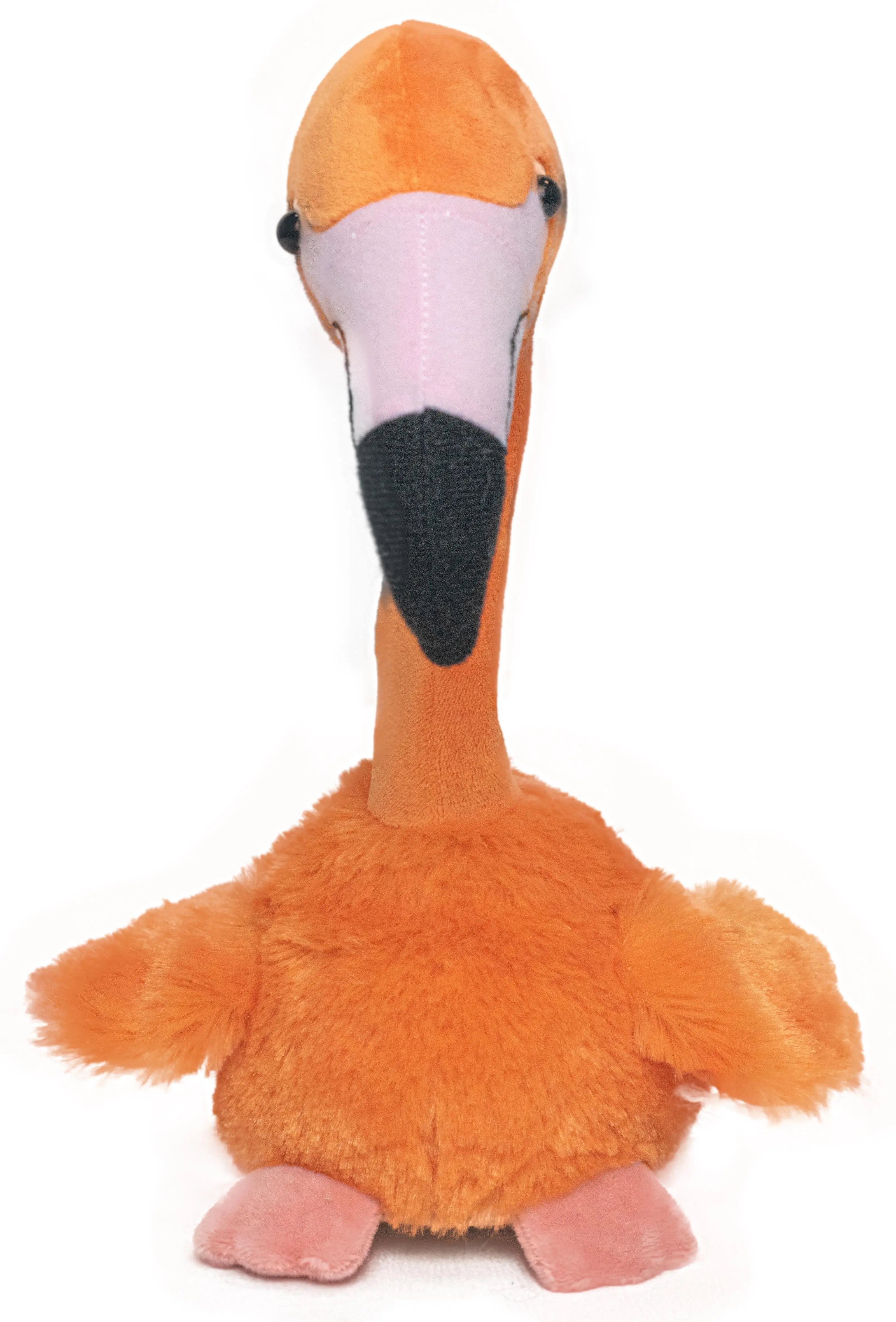 Factory Wholesale Orange Flamingo Toy Plush Animal  Ostrich Stuffed Doll Funny Sliding Shaking Electric Toys Flamingo