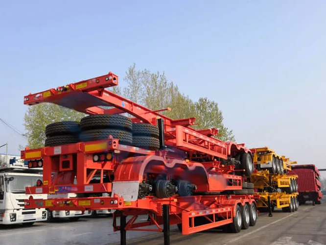 40ft flat bed semi trailer carbon steel flat bed Semi trailer