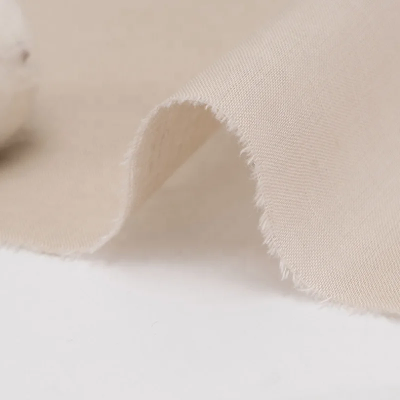 Manufacturers Direct Sales Color Plain Plain Blended Cotton And Linen Woven Fabric