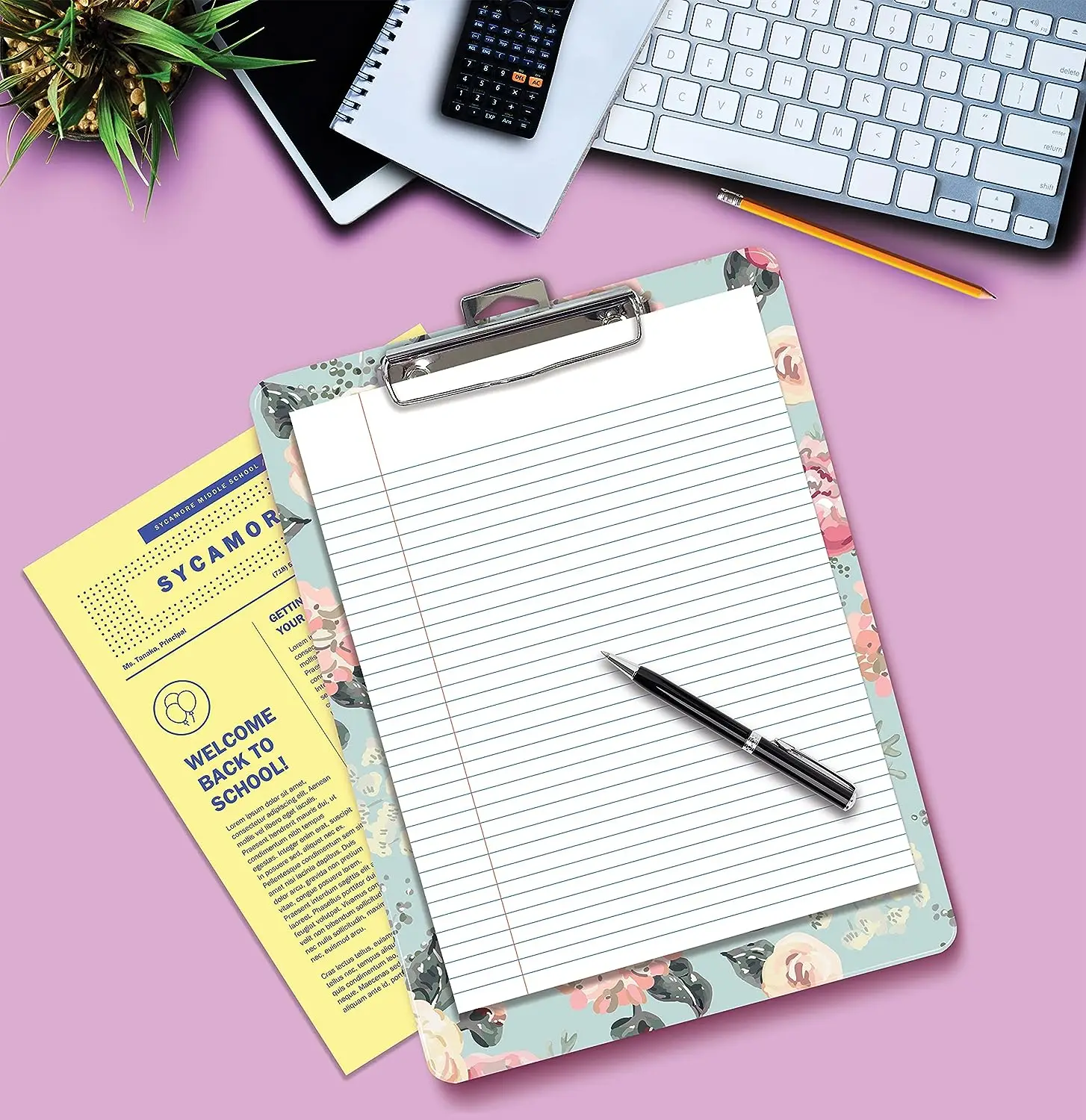 OEM ODM Fashion ClipboardStandard A4 Letter Size Wooden Clipboard, Low Profile Clip with Retractable Hanging Tab