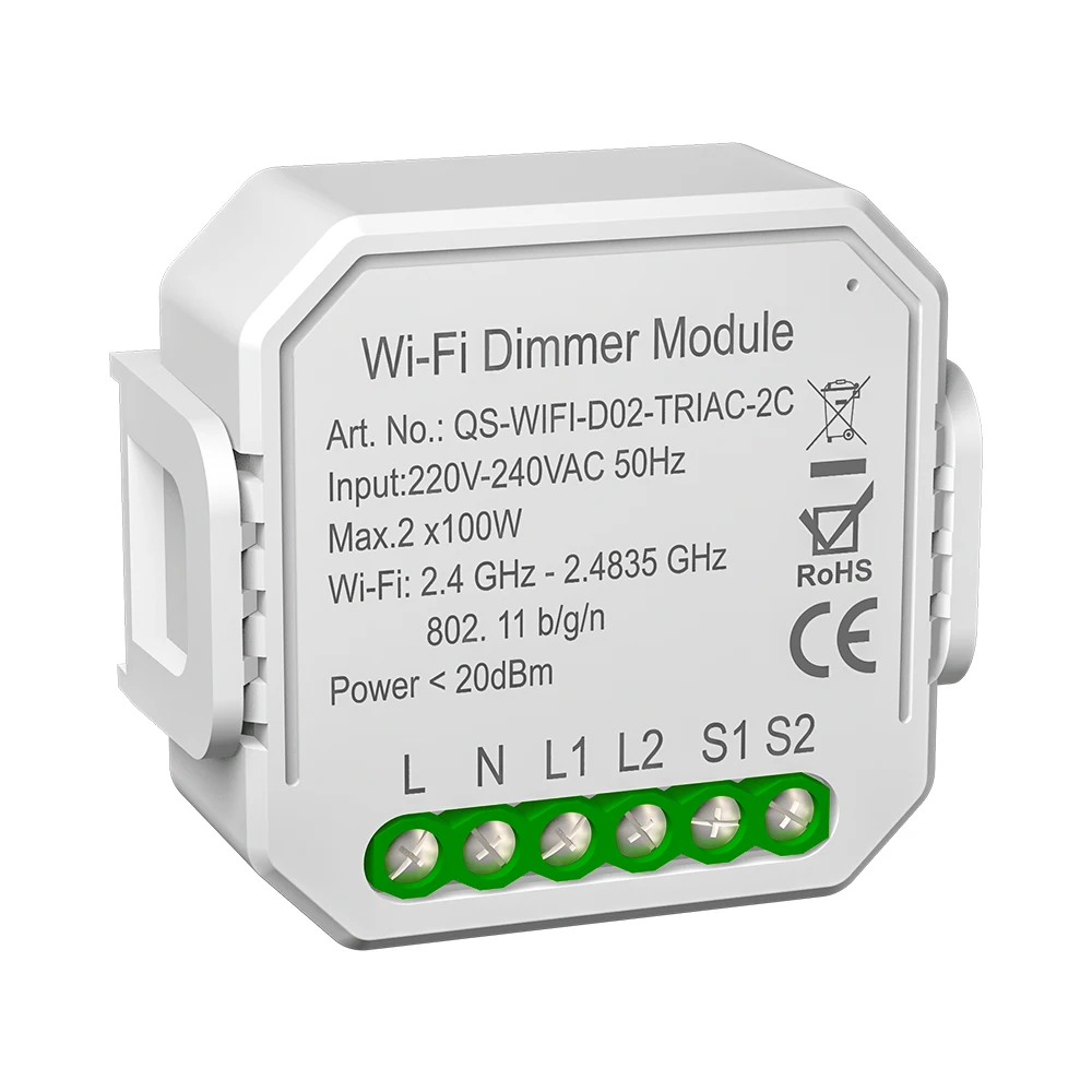 
Esp8266 chip support OEM Tuya Home Automation Smart 2 Way Wifi dimmer module In Wall Smart Switch dimmer led light Module 