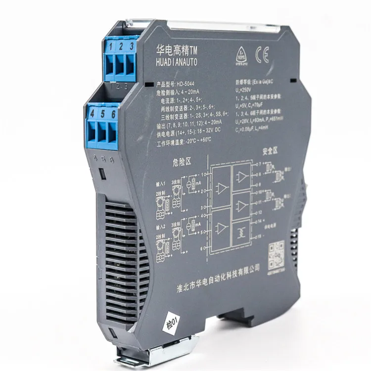 Din Rail Thermocouple Temperature signal Isolation Converter Transmitter Transducer Gauge PT100 In 4-20 mA 0-10v Output DC24V