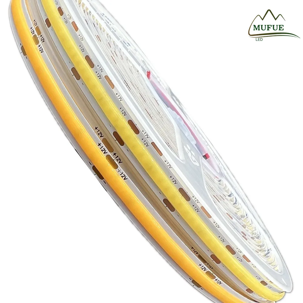 Smart Life APP tuya cob led strip Without drive COB CRI90+ High Lumen Super Bright Lead-Free Material ac220v Flexible LED Tape