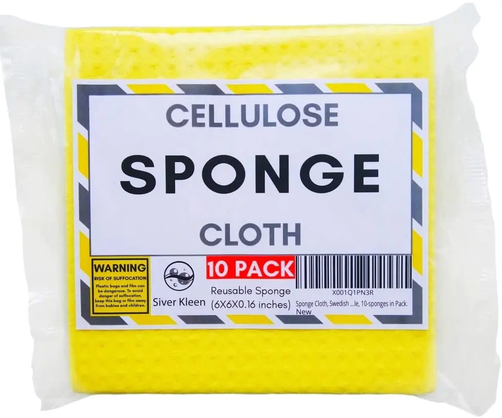 Custom Color Reusable Wet Dusting Cellulose Sponge Cloth For Kitchen Saves You Up To 15 Rolls Of Paper Towel