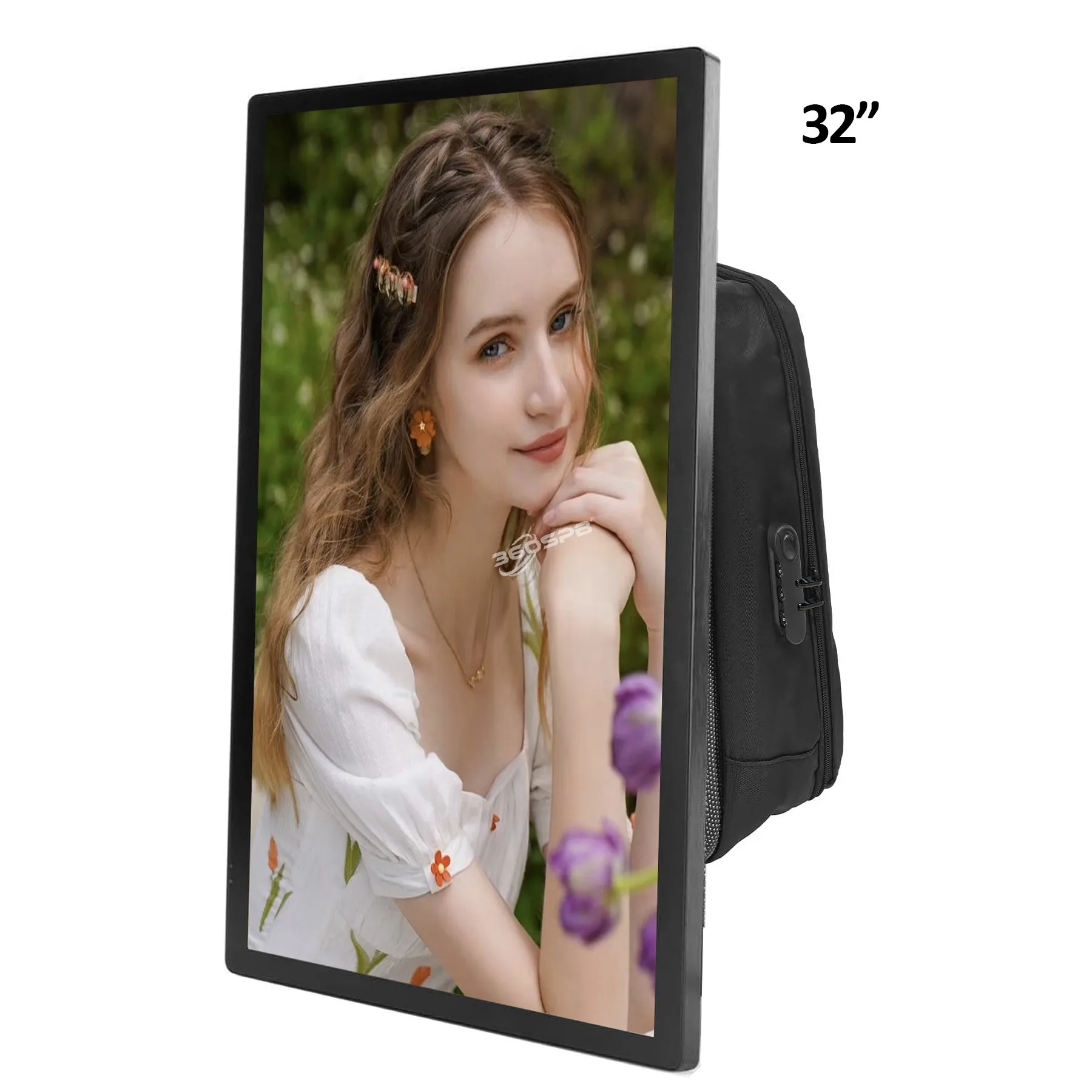 360SPB|21.5 Inch LCD Advertising Backpack Digital Billboard Human Walking Backpack Billboard Advertising Mobile Billboard