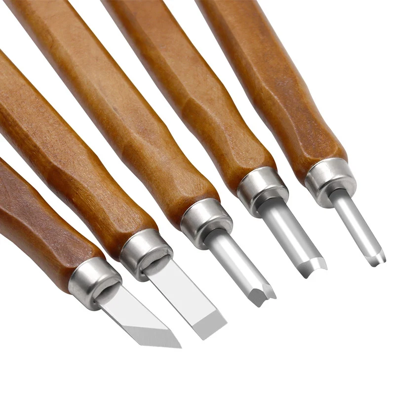 Professional Wood Carving Chisel Knife Hand Tool Set For Basic Detailed Carving Woodworkers Gouges Arts Crafts Nicking Cutter