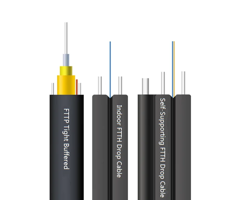 Mini-Cable Multi-fiber 1-144 Cores with High Modulus Aramid Yarn PVC LSZH Jacket Indoor Optical Fiber Cable