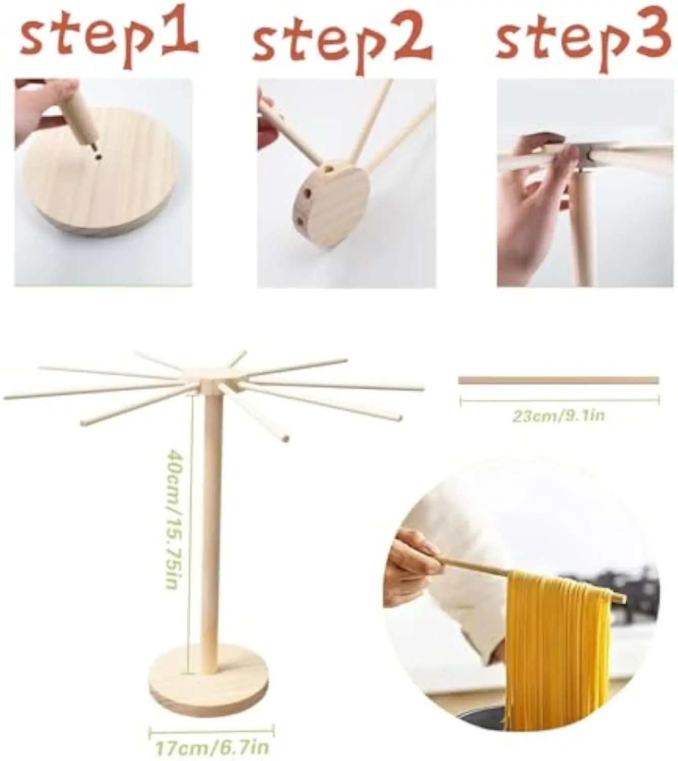 LOW MOQ Efficient Durable Bamboo Pasta Drying Rack For food factories