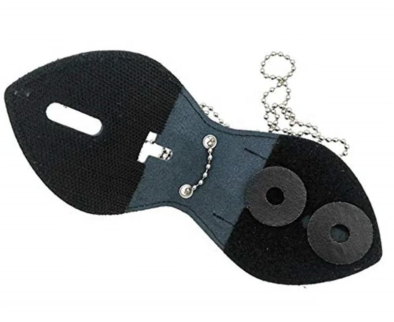 Black US Detective Badge Leather Holder Belt Clip Necklace Ball Chain