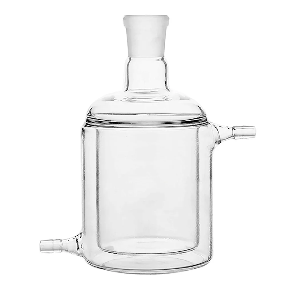 Quartz Laboratory Chemical Glassware quartz Beaker Jacketed Reaction Flask with Grind Mouth