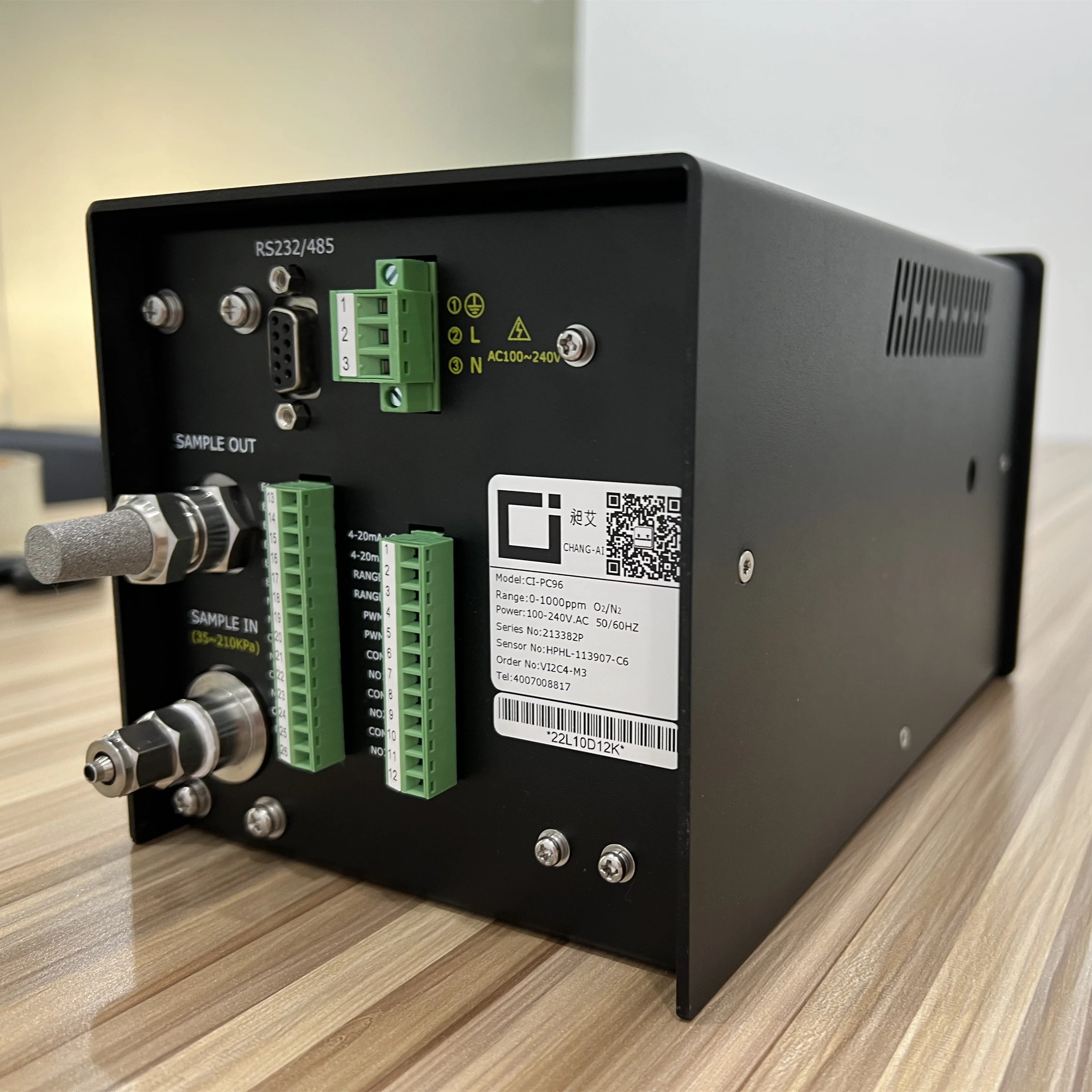 Gnl-9100 / Ci-PC96 Oxygen Analyzer O2 Purity Tester