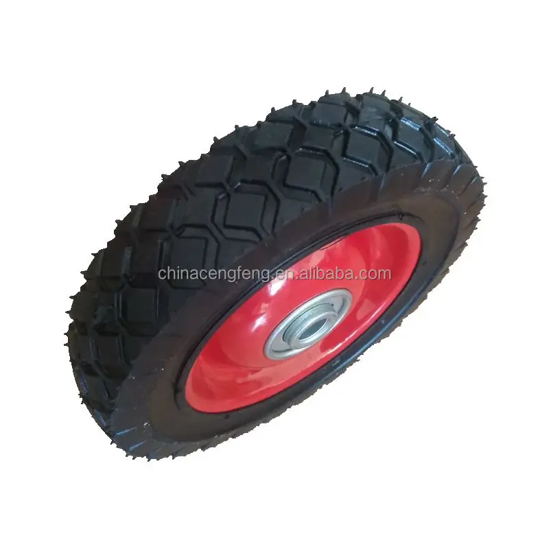 
metal hub 6x1.5 semi pneumatic rubber wheel 6 inch 