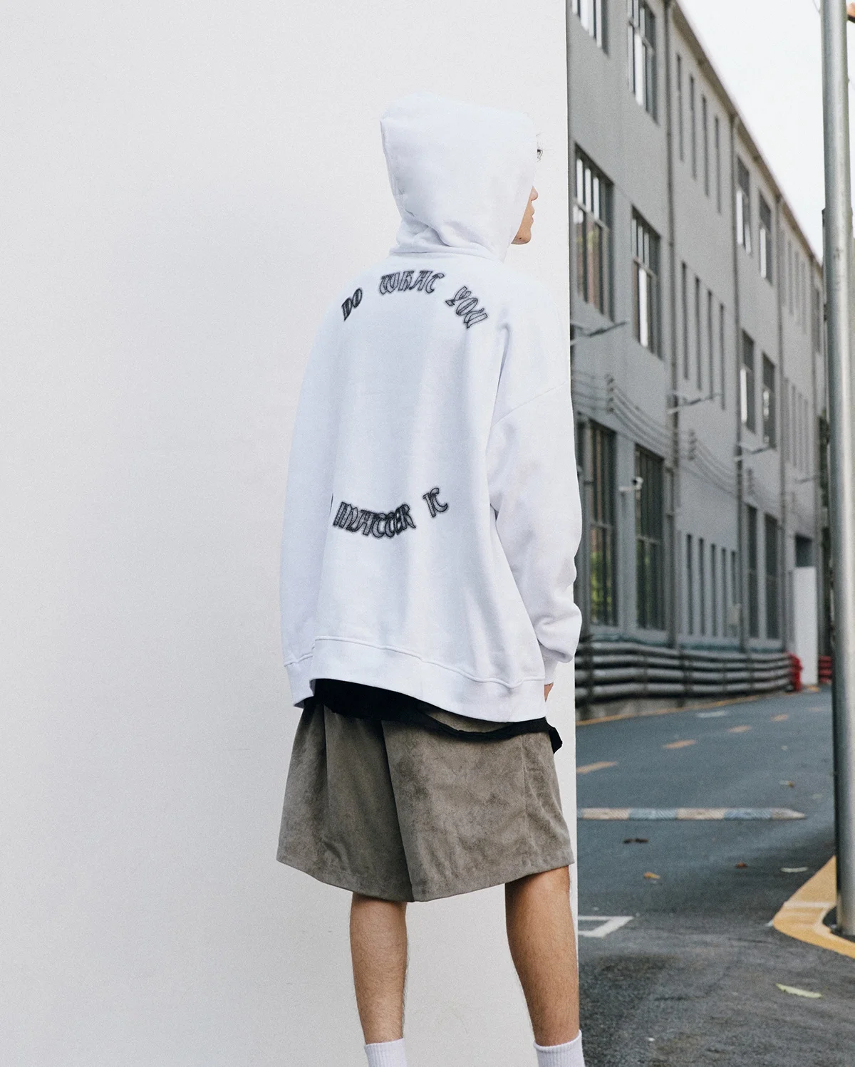 CURSIVE ENGLISH HOODIE High Quality Custom Logo 3d Puff Screen Print Mens Heavyweight Oversized Unisex Hoodies