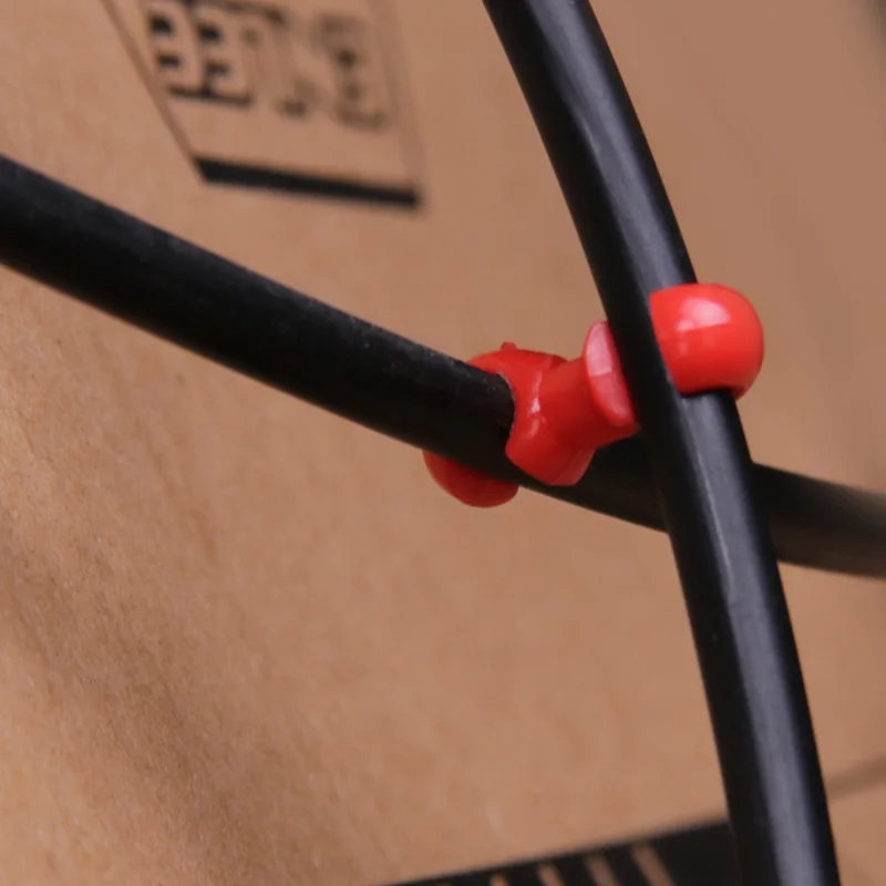 HOT 10PCS S Shaped Bicycle Brake Lines Hose Hook Clips Bike Cross Cable Tidy Ties Holder Guid Hose Buckle Clip Bike Accessories