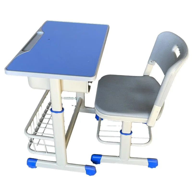 Durable Classroom Reading Table and Chairs Single School Desk And Chair For School Furniture
