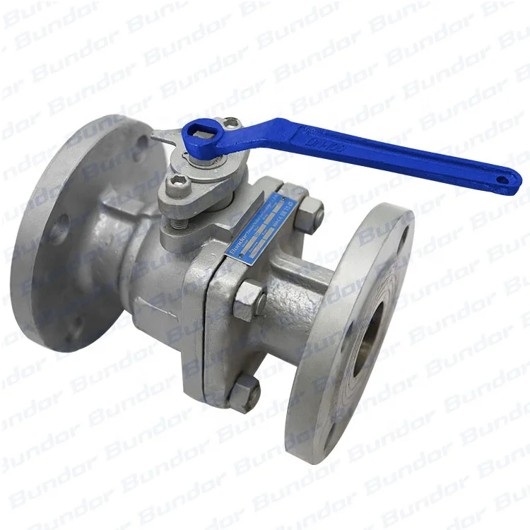 Bundor PN16 handle sleeve 1000wog WCB 5 inch Flanged DN25-DN250 Ball Valve