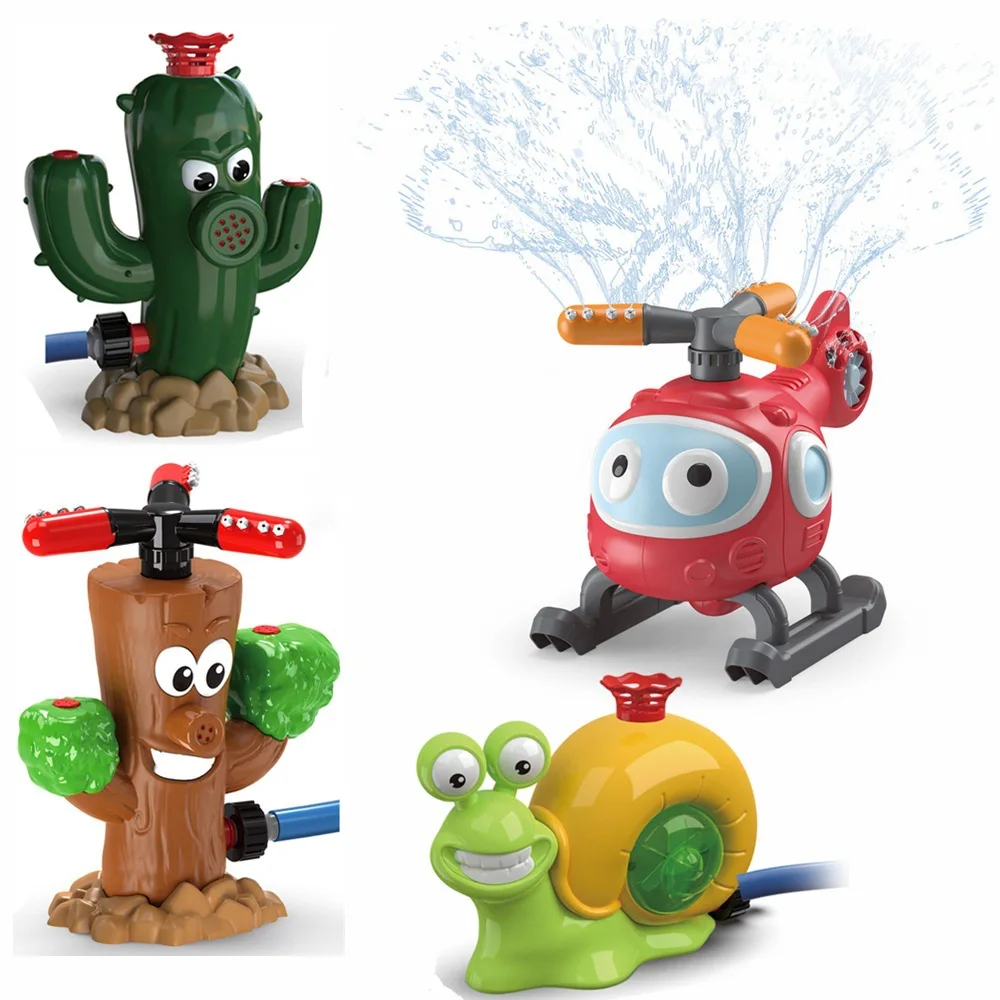 2 in 1 Kids Outdoor Backyard Water Sport Toys animals spray water sprinkler for kids spraying water toys
