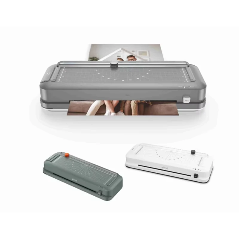 WD-188 3 in 1 Multifunctional A4 Paper Size Pouches Laminating Machines Laminator with Paper Trimmer and Puncher