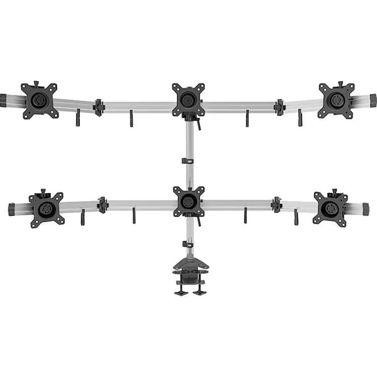 Most popular recyclable universal monitor mounting 6 arm lcd durable monitor mount stand