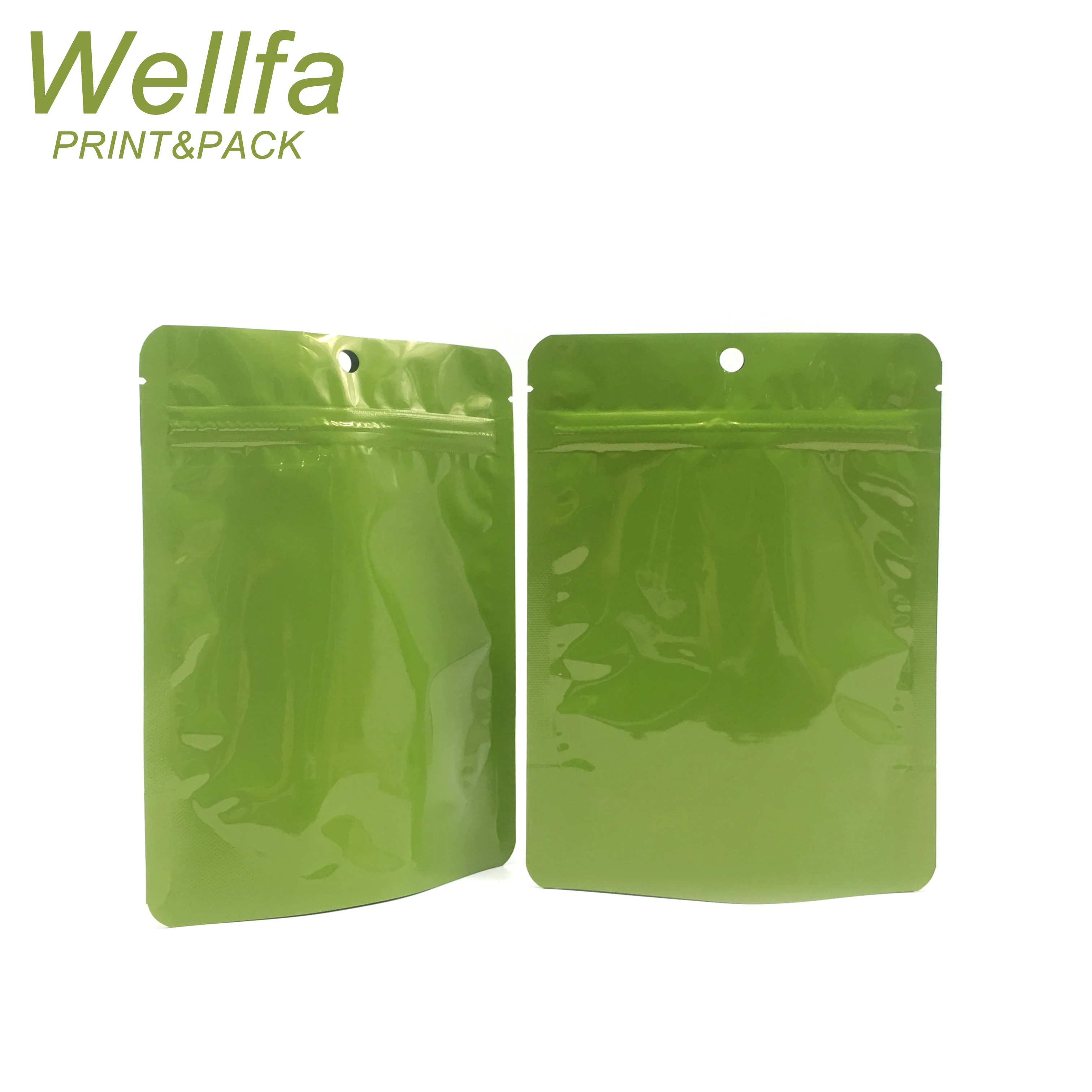 Aluminum foil stand up zipper bag pouch stand up pet laminate pouch