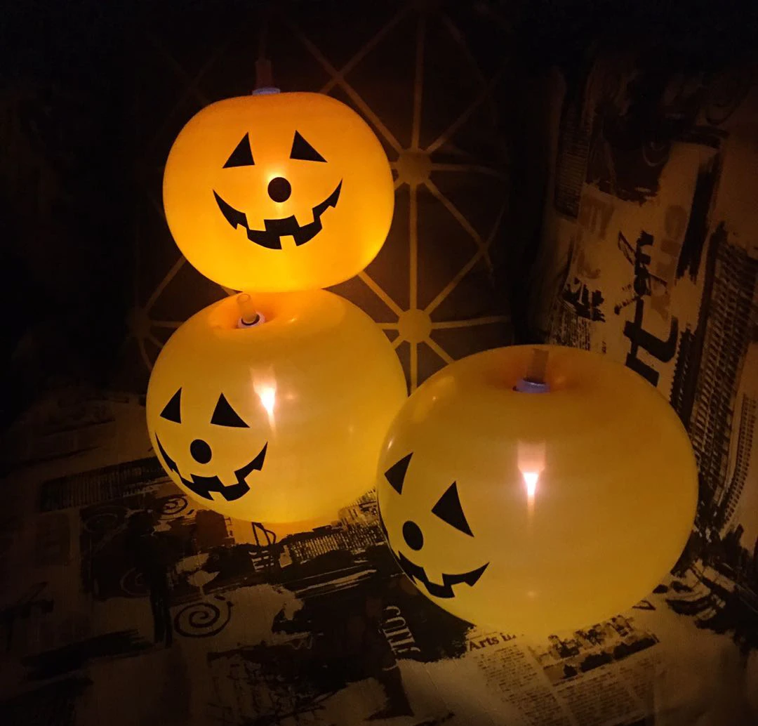 Детские игрушки Хэллоуин шарики Летающие фонарики светодиодных воздушных шаров