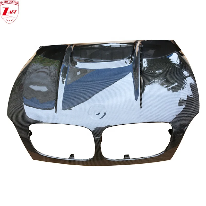 Z-ART 2008-2013 X5 X6 Carbon Engine Bonnet for BMW E71 X6 Carbon Fiber Engine Cover for BMW E70 X5 Carbon Fiber Engine Hood