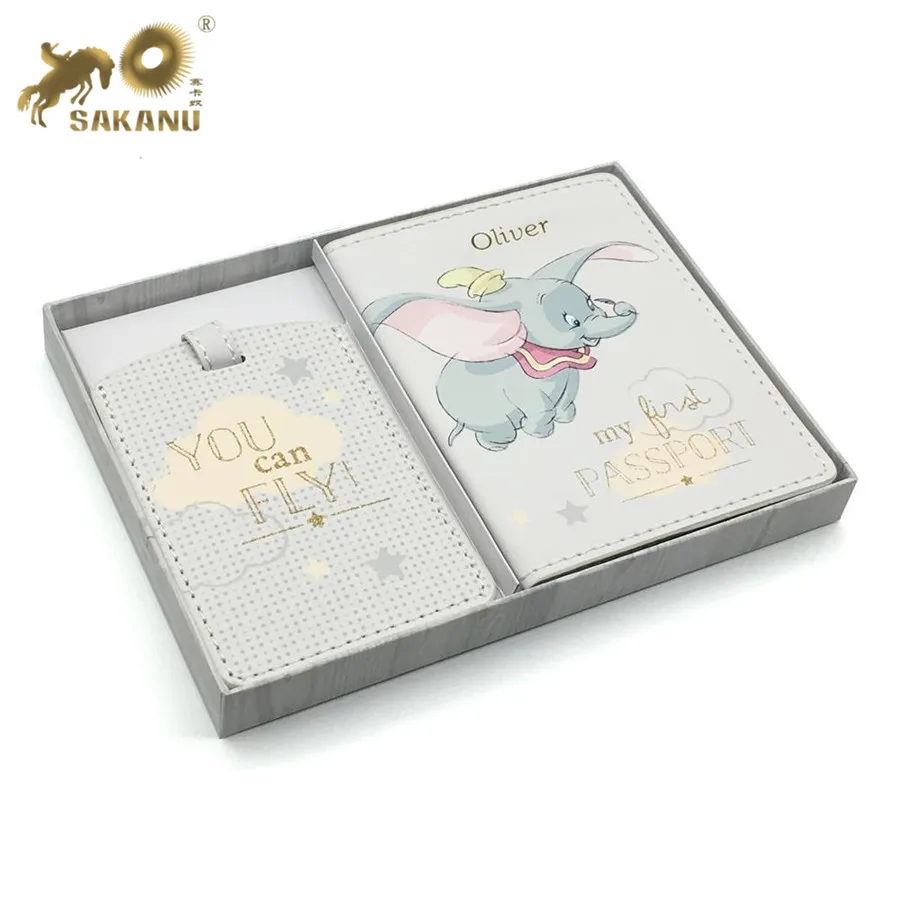 Passport and Vaccine Card Holder Combo with  Luggage Tags Leather RFID blocking , cash and Credit card wallet for men and women