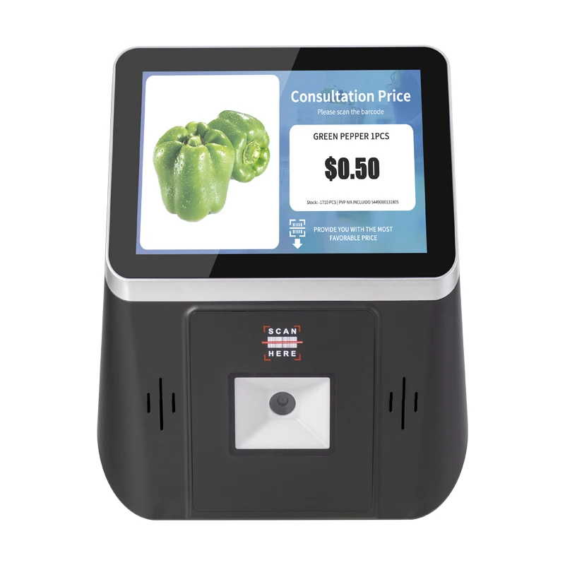 LICON 8 inch Windows Android Tablet Pos Terminal Touch Screen Ads Kiose 2D Barcode Scanner Price Checker for Supermarket