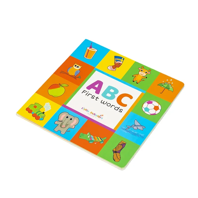 Wholesale Custom Children Board Book Children Learning Books Board Book Slide Animal